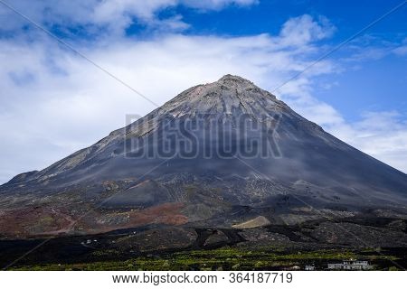 Pico Do Fogo Volcano In Cha Das Caldeiras, Cape Verde