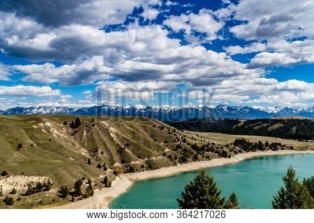 Flathead River Leading To Kerr Dam. Polson, Montana, United States