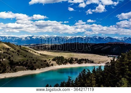 Flathead River Leading To Kerr Dam. Polson, Montana, United States
