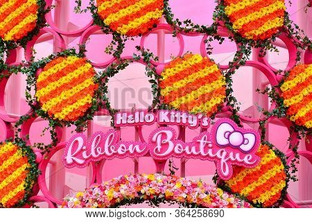 Osaka, Jp - April 7 - Hello Kitty Ribbon Boutique At Universal Studios Japan On April 7, 2017 In Osa