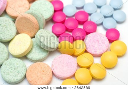 Bunte Tabletten