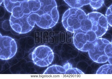 Amazing Design Big Amount Of Organic Living Cells Digital Graphic Texture Or Background Illustration
