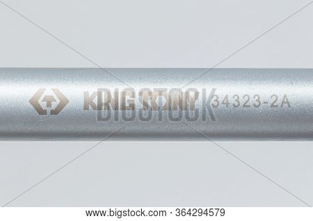 Pruszcz Gdanski, Poland - April 25, 2020: King Tony Logo On Torque Wrench.