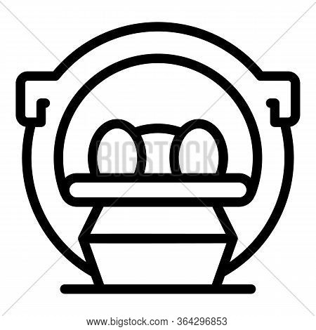 Medical Tomograph Icon. Outline Medical Tomograph Vector Icon For Web Design Isolated On White Backg