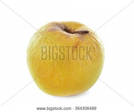 Whitered Golden Delicious In Front Of White Background