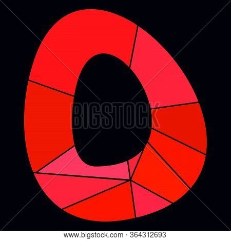 O Red Alphabet Vector Vector & Photo (Free Trial) | Bigstock