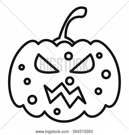 Pumpkin Icon. Outline Vector & Photo (Free Trial) | Bigstock