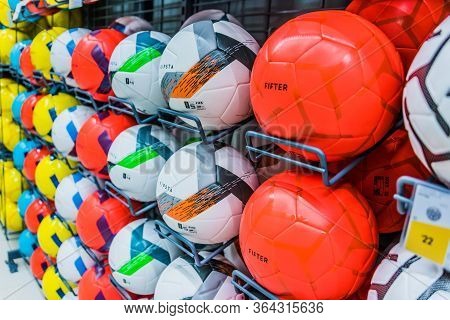 Tarmak Basketballs Put Up For Sale In The Decathlon Store