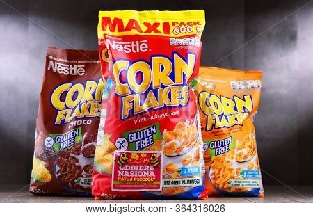 Packages Of Nestle Corn Flakes