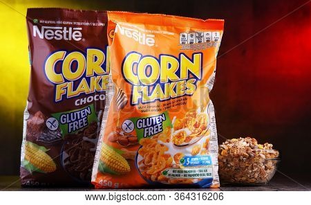 Packages Of Nestle Corn Flakes
