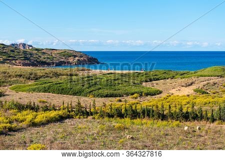Cala Binimel.la Located On The North Coast Of Menorca. Spain