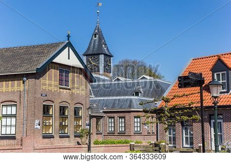 Urk, Netherlands - April 22, 2020: Museum And Houses In The Center Of Urk, Netherlands