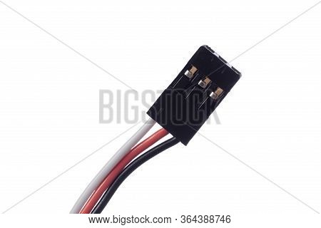 Robotics And Radio Control Standard Servomotor 3 Pin Connector Isolated On White