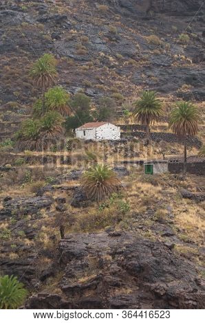 Isolated House In The Aldea Ravine At The Nublo Rural Park.