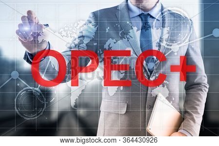Opec Concept. Organization Of The Petroleum Exporting Countries.