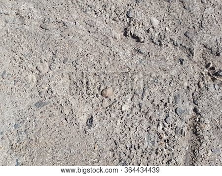 Grey Old Concrete On A Site On The Street