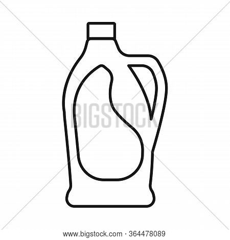 Vector Design Of Bottle And Plastic Sign. Web Element Of Bottle And Container Stock Vector Illustrat
