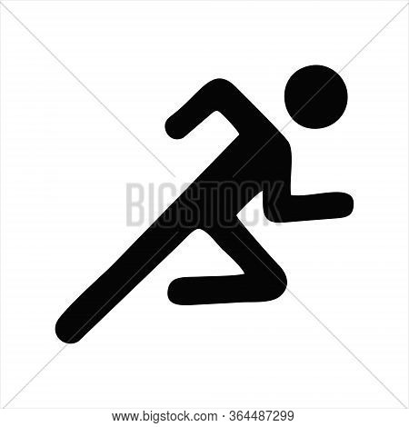 Man Walk Icon . Walking Man Vector Icon. People Walk Sign Illustration. Pedestrian Vector Sign Symbo