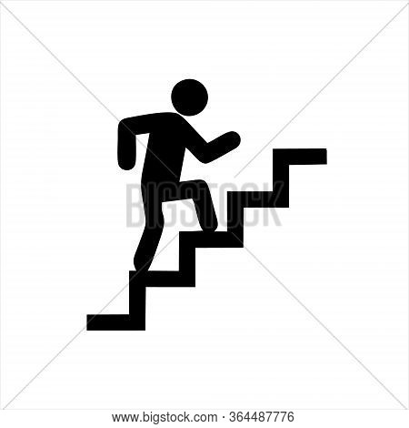 Man Walk Icon . Walking Man Vector Icon. People Walk Sign Illustration. Pedestrian Vector Sign Symbo