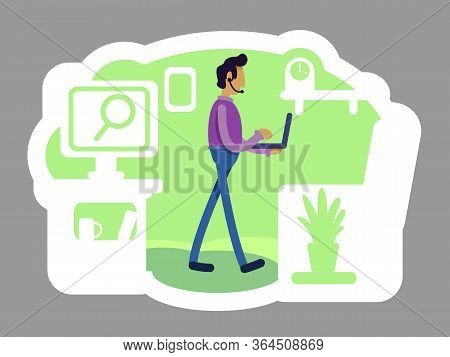 Startup Founder 2D Vector Web Banner, Poster