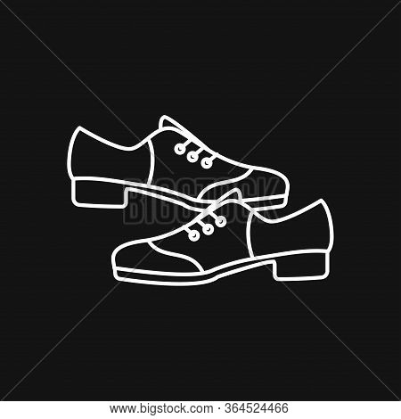 Oxfords Icon. Oxford Shoes Flat Vector Symbol, Sign, Illustration.