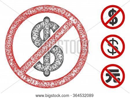 Mesh Freemium Polygonal Web 2d Vector Illustration. Abstraction Is Based On Freemium Flat Icon. Tria
