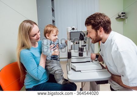 Slit Lamp Examination. Biomicroscopy Of The Anterior Eye Segment.