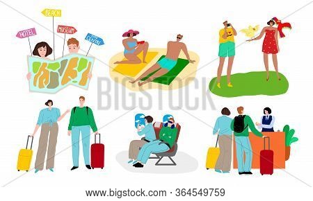 Young Happy Couples Enjoying Travelling And Vacations During Homeymoon