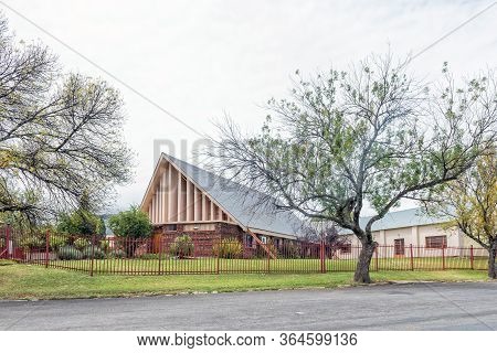 Harrismith, South Africa - March 16, 2020:  A Street Scene, With The Apostolic Faith Mission Church,