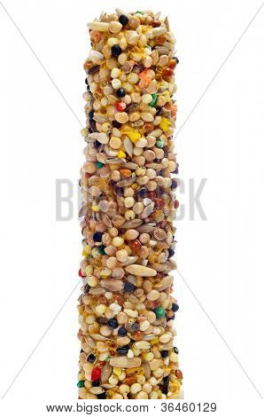 zbliżenie na białym tle paska birdseed