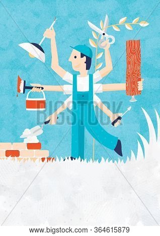 Background For Flyer Edsigned For Handyman Services Etc.