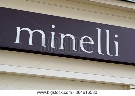 Bordeaux , Aquitaine / France - 02 02 2020 : Minelli Sign Shop Logo In Front Of Store Chain Of Fashi