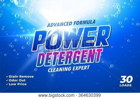 Package Design Template For Laundry Detergent Vector Design Illustration