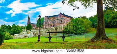 Palace Sobrellano, Comillas, Cantabria, Spain.scenic Historic Architecture.cantabria And Santander T