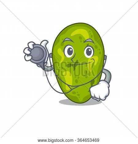 Cyanobacteria In Doctor Cartoon Character With Tools
