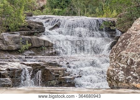 The Cascades In The Mahai River In The Drakensberg