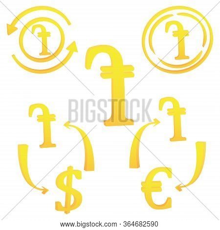 3d Armenian Dram Currency Symbol Icon Of Armenia Vector Illustration On A White Background
