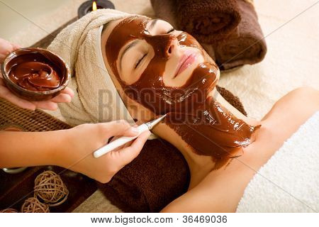 Chokolade luksusspa. Ansigtsmaske
