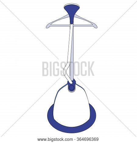 Clothes Steamer On A White Background. Vector Illustration