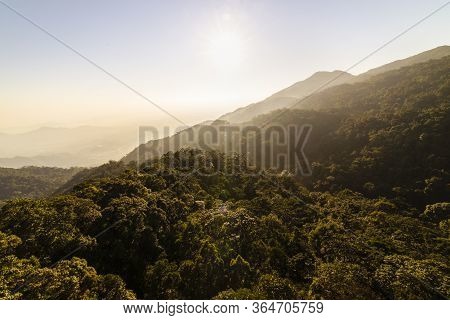 Da Nang, Vietnam - 16january 2020: Cable Car To Ba Na Hills Mountain Resort Sunworld, Touristic Comp