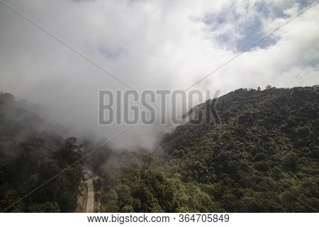 Da Nang, Vietnam - 16january 2020: Cable Car To Ba Na Hills Mountain Resort Sunworld, Touristic Comp