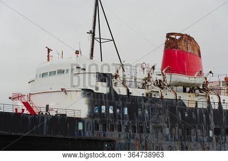 Llanerch-y-mor, Uk : Jul 31, 2019: Passenger Ferry Steam Ship, Tss Duke Of Lancaster Operated From 1