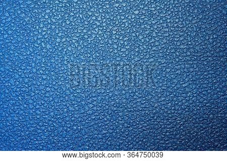 Close-up Scene Of Etching Surface Texture Background In The Blue Scene. The Rough Texture Background