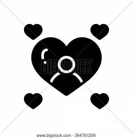 Black Solid Icon For Sweet Sugary Dulcet