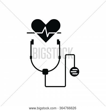 Black Solid Icon For Helthcare Well-being  Health Take-care