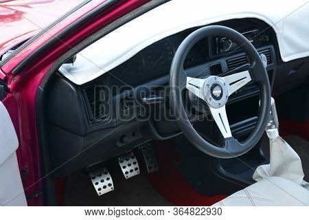 Pasig, Ph - Nov 17 - Toyota Corolla Steering Wheel At Vapin Wheels Car Show On November 17, 2018 In 