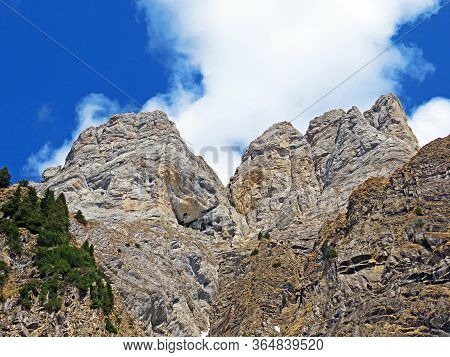 Alpine Peak Frümsel (fruemsel Or Frumsel) In The Churfirsten Mountain Range, Between The Obertoggenb