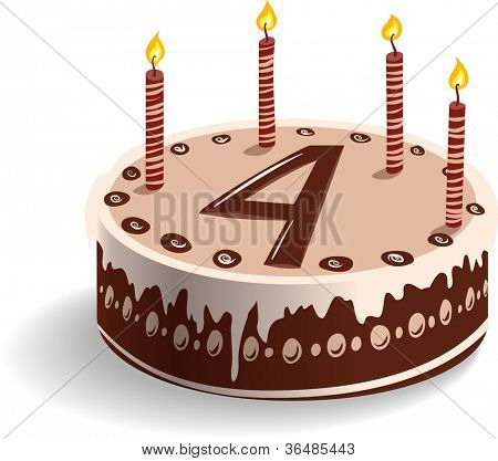 Quarto compleanno torta