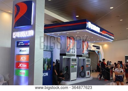Pasay, Ph - Oct 27 - Petron Fuel Booth At Philippine International Motor Show On October 27, 2018 In
