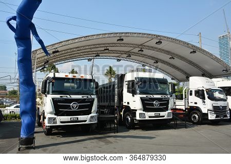 Pasay, Ph - Oct 27 - Foton Gtl Trucks At Philippine International Motor Show On October 27, 2018 In 